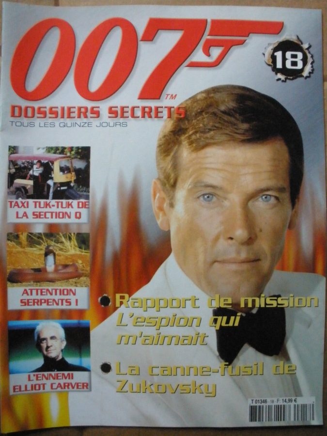 007 DOSSIERS SECRETS magazine side cover Issue 18  2003