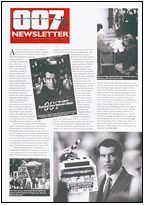 007 EXTRA/NEWSLETTER magazine side cover Issue 17 November 1997