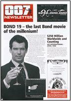 007 EXTRA/NEWSLETTER magazine side cover Issue 18 May 1998