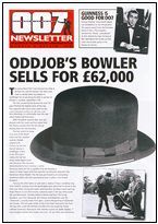 007 EXTRA/NEWSLETTER magazine side cover Issue 19 November 1998