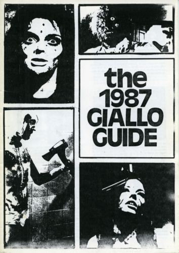 1987 GIALLO GUIDE magazine side cover  1987