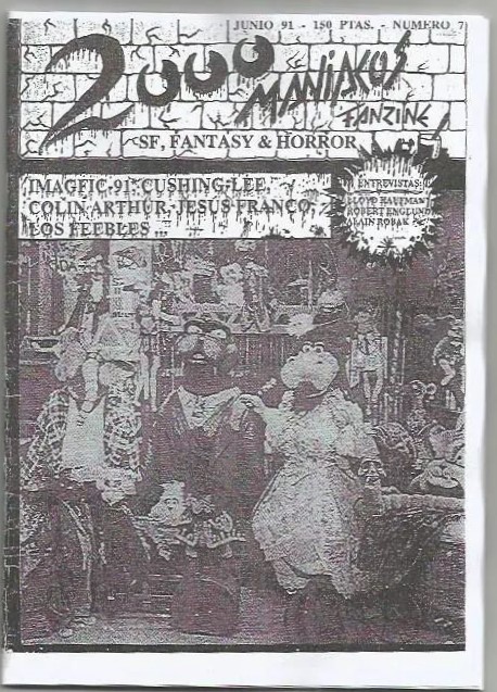 2000 MANIACOS magazine side cover Issue 7 June 1991