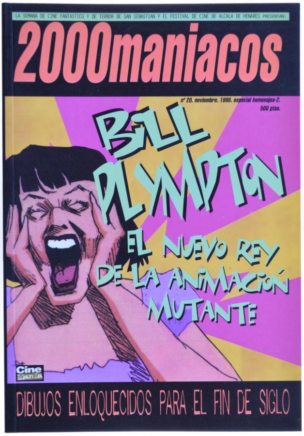 2000 MANIACOS magazine side cover Issue 20 November 1998