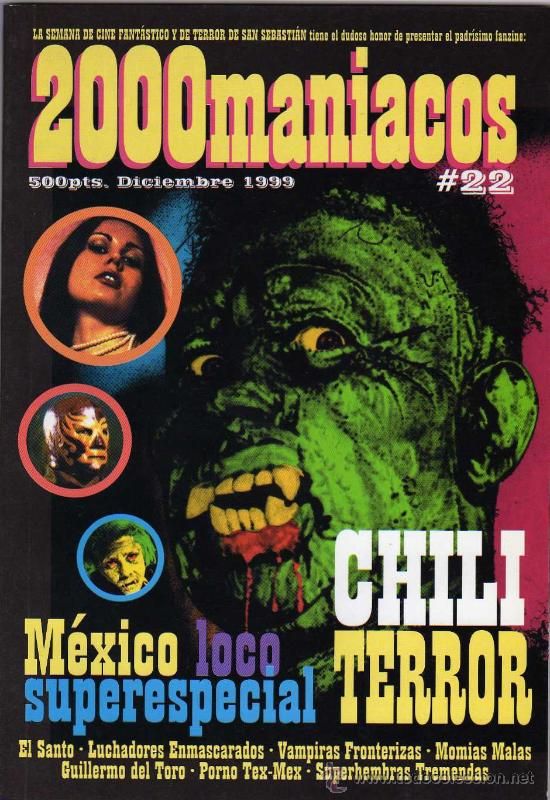2000 MANIACOS magazine side cover Issue 22 December 1999
