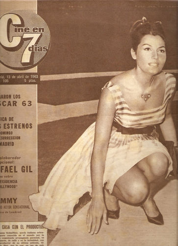 CINE EN 7 DIAS magazine cover Issue 105 13 April 1963