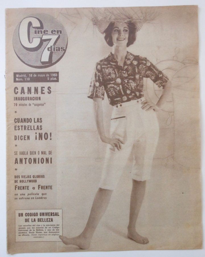 CINE EN 7 DIAS magazine cover Issue 110 18 May 1963