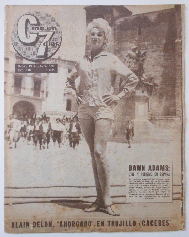 CINE EN 7 DIAS magazine side cover Issue 118 13 July 1963
