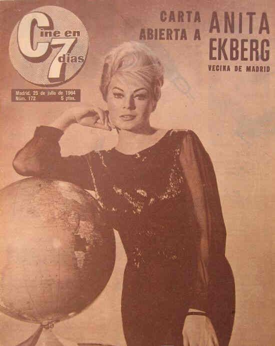 CINE EN 7 DIAS magazine cover Issue 172 25 July 1964