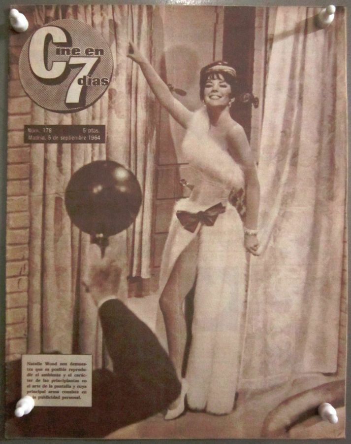 CINE EN 7 DIAS magazine side cover Issue 178 5 September 1964