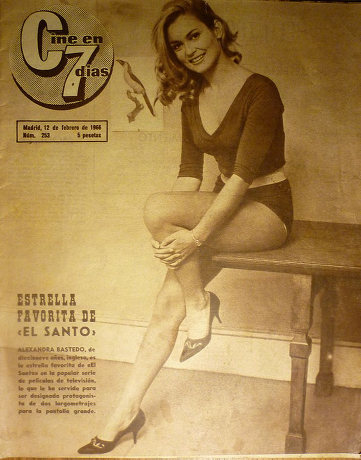 CINE EN 7 DIAS magazine side cover Issue 253 12 February 1966