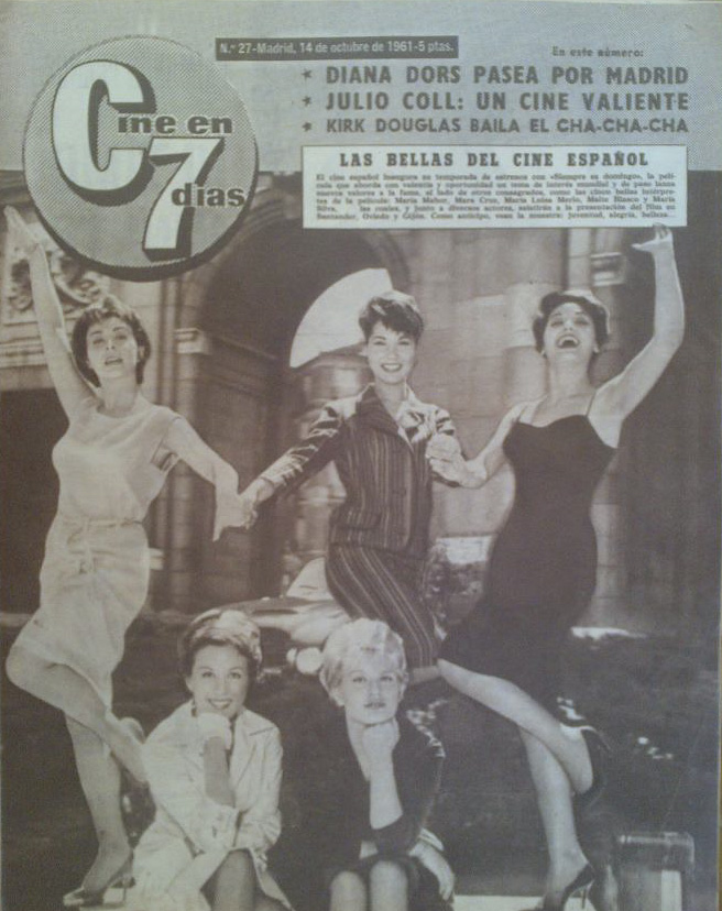 CINE EN 7 DIAS magazine cover Issue 27 14 October 1961