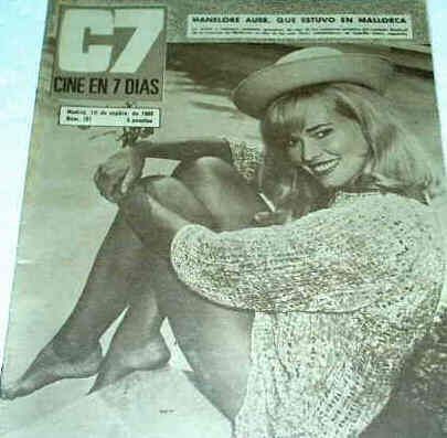 CINE EN 7 DIAS magazine side cover Issue 283 10 September 1966