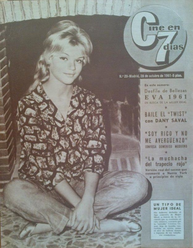 CINE EN 7 DIAS magazine cover Issue 29 28 October 1961