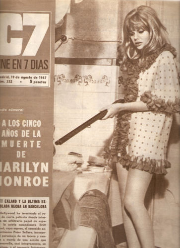 CINE EN 7 DIAS magazine cover Issue 332 19 August 1967