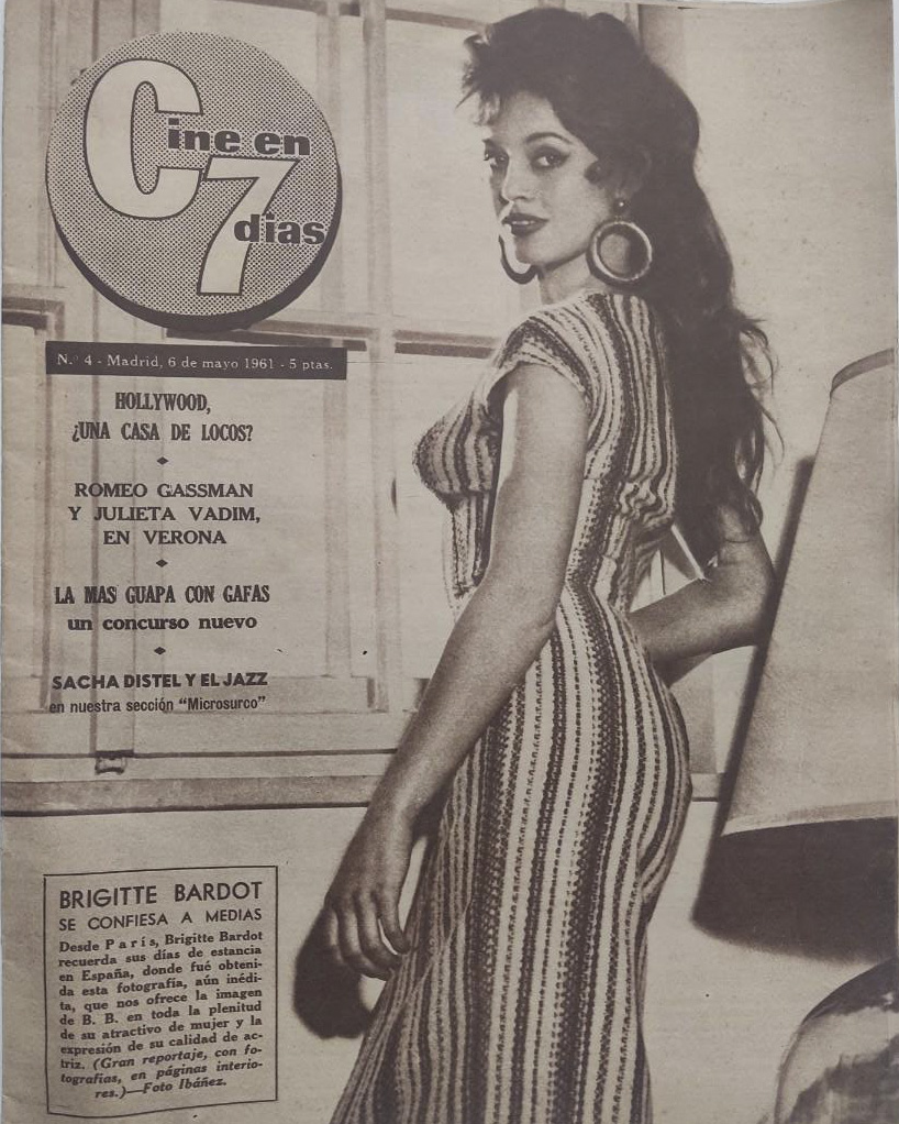 CINE EN 7 DIAS magazine side cover Issue 4 6 May 1961
