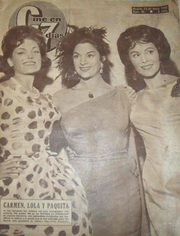 CINE EN 7 DIAS magazine side cover Issue 40 13 January 1962