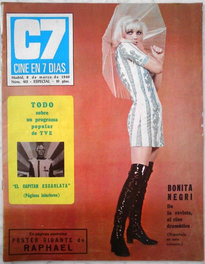 CINE EN 7 DIAS magazine cover Issue 413 8 March 1969