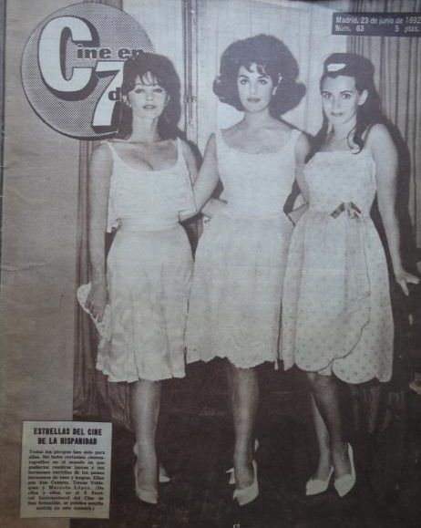 CINE EN 7 DIAS magazine side cover Issue 63 23 June 1962