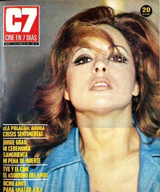 CINE EN 7 DIAS magazine side cover Issue 661 8 December 1973