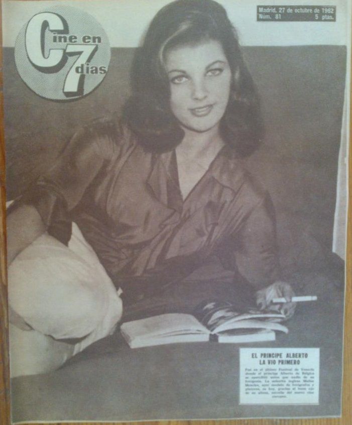 CINE EN 7 DIAS magazine cover Issue 81 27 October 1962