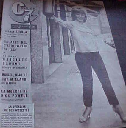 CINE EN 7 DIAS magazine cover Issue 92 12 January 1963
