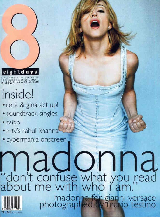 8 DAYS magazine side cover Issue 263 21 October 1995