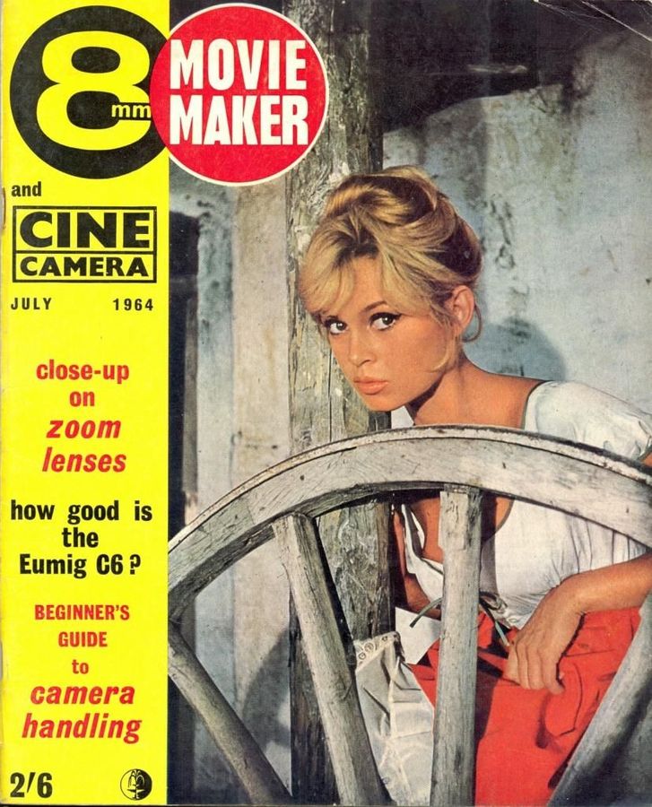 8mm MOVIE MAKER magazine side cover July 1964