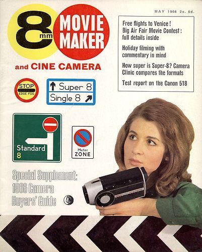 8mm MOVIE MAKER magazine side cover  Vol 9 # 5 May 1966