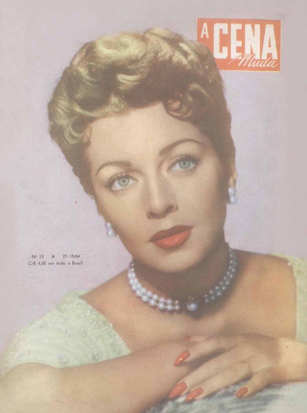 A CENA MUDA magazine side cover Issue 33 2nd October 1954
