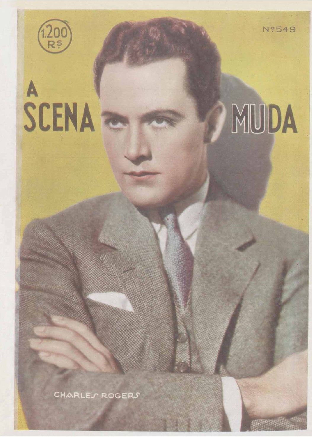 A CENA MUDA magazine side cover Issue 549 30 September 1931
