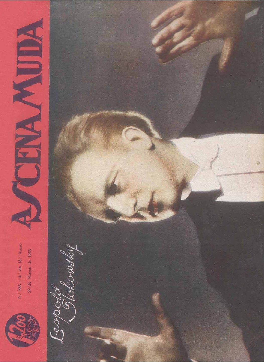 A CENA MUDA magazine side cover Issue 888 29 March 1938