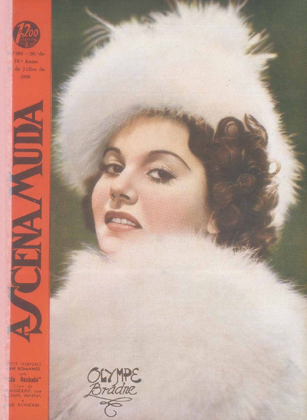 A CENA MUDA magazine side cover Issue 904 19 July 1938