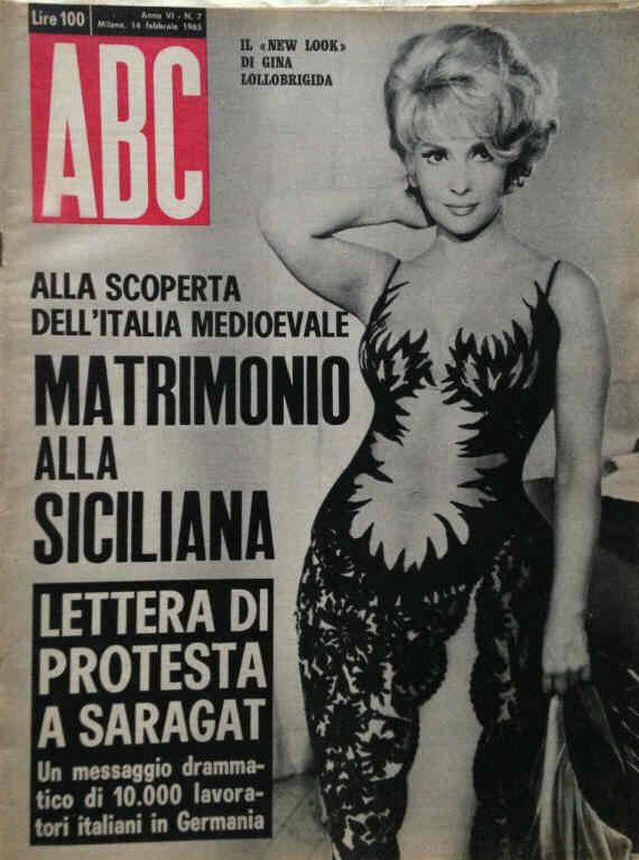 ABC (Italy) magazine side cover Issue 7 14 February 1965