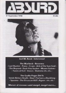 ABSURD (DK) magazine cover Issue 1  1998