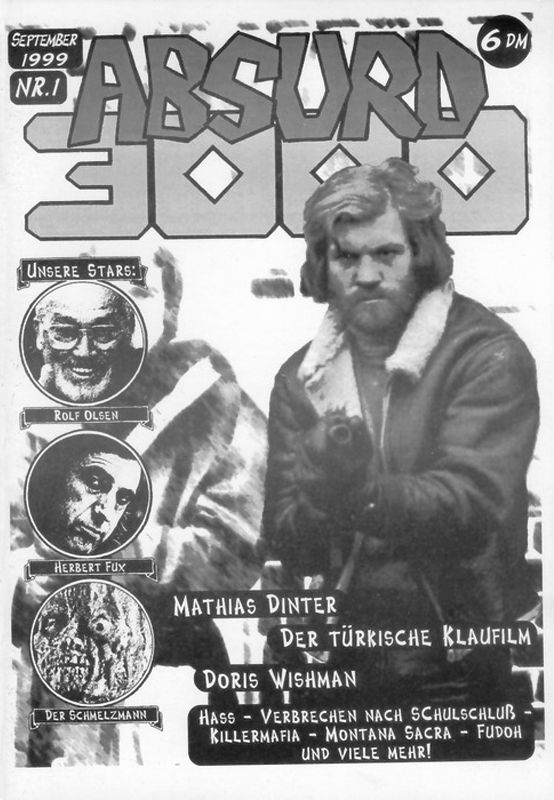 ABSURD 3000 magazine side cover Issue 1  September 1999
