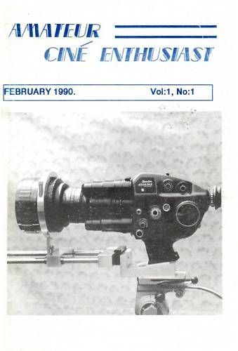 AMATEUR CINE ENTHUSIAST magazine cover Issue 1  Vol 1 No 1 February 1990