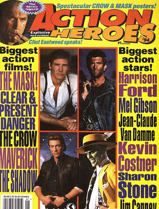 ACTION HEROES magazine cover Issue 1 Annual 1994