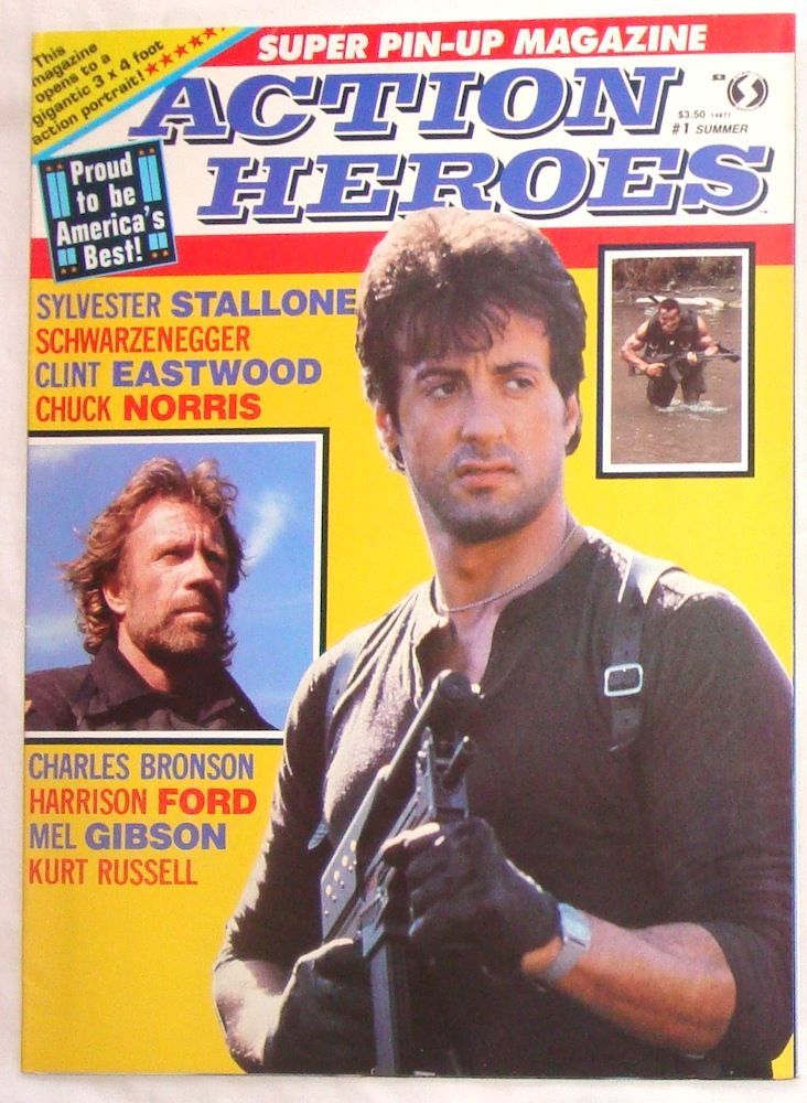 ACTION HEROES magazine cover Issue 1 Summer ? 