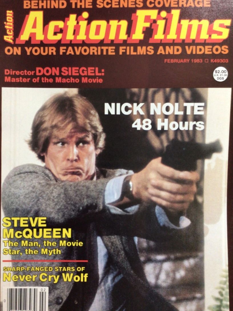 ACTION FILMS magazine side cover Issue 4  Vol 2 # 2 February 1983