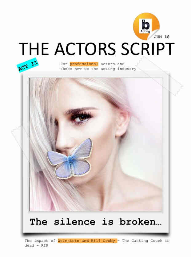 ACTORS SCRIPT magazine side cover Issue 2  June 2018