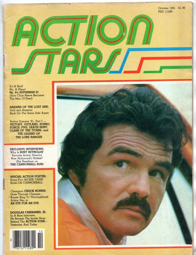 ACTION STARS magazine cover Issue 1  October 1981