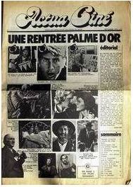 ACTUA CINE magazine cover Issue 1 September 1979