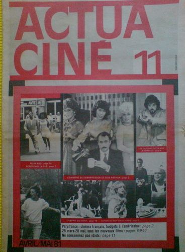 ACTUA CINE magazine cover Issue 11  1981