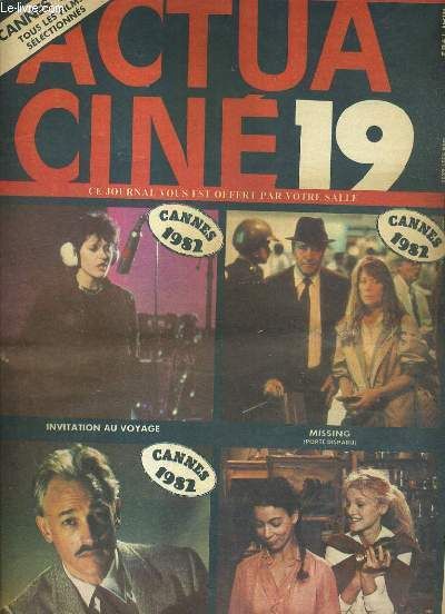 ACTUA CINE magazine cover Issue 19 May 1982
