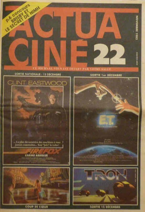 ACTUA CINE magazine cover Issue 22  1982