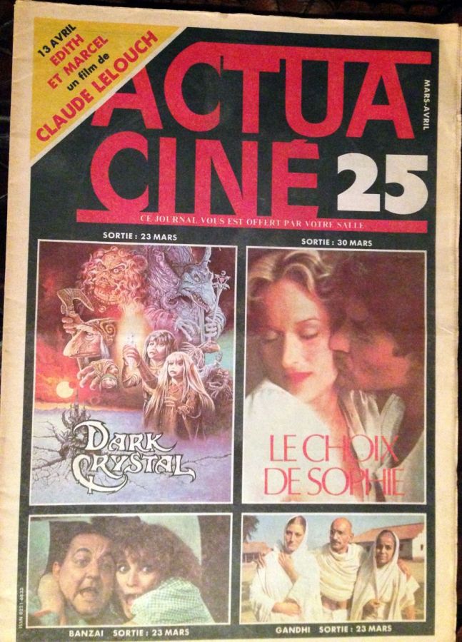 ACTUA CINE magazine cover Issue 25  1983