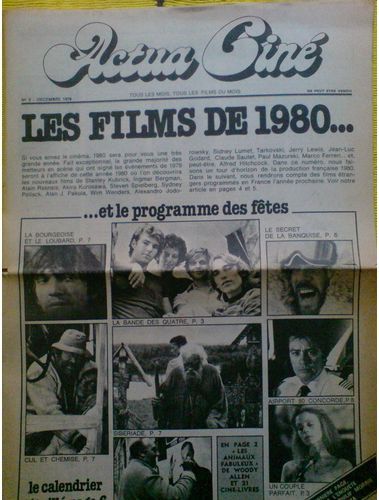 ACTUA CINE magazine side cover Issue 3 December 1979