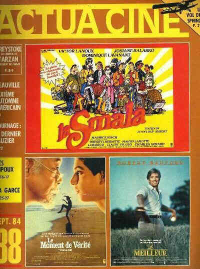 ACTUA CINE magazine cover Issue 38 September 1984