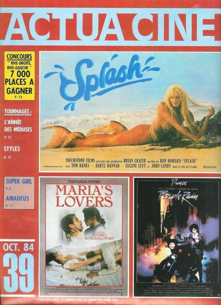 ACTUA CINE magazine cover Issue 39 October 1984