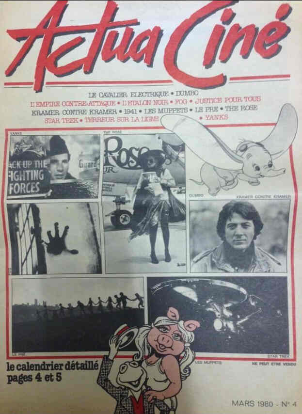 ACTUA CINE magazine cover Issue 4 March 1980